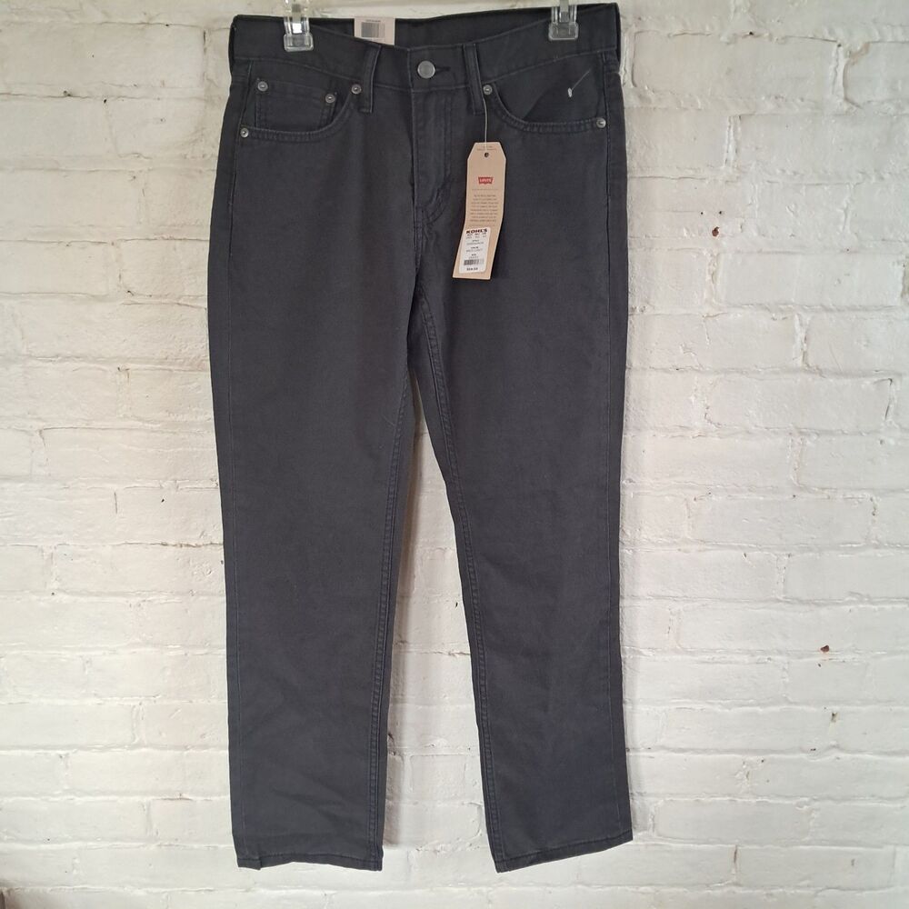 Levi's 414 Black Straight Leg Regular Fit Men's 29x30 NWT Jeans